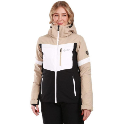 Куртка Kilpi Valera-W beige/white/black - 36 - бежевий/білий/чорний (024.0565)