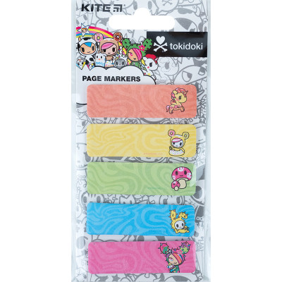Стікер-закладка Kite паперова паперова з малюнком tokidoki 100 шт, 5х20 шт (TK23-480)