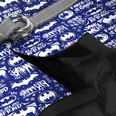 Шлея для собак WAUDOG Clothes з QR паспортом &quot;Бетмен біло-блакитний&quot; XS1 (1001-4001)
