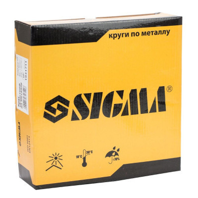 Круг зачистний Sigma по металу 230x6.0x22.2мм, 6600об/хв (1931711)