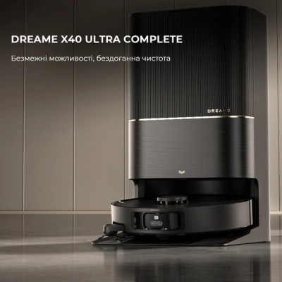 Пилосос Dreame Bot X40 Ultra Complete Black (RLX63CE-2-Bl)