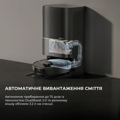 Пилосос Dreame Bot X40 Ultra Complete Black (RLX63CE-2-Bl)