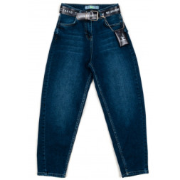 Джинси дитячі A-Yugi із завищеною талією (9294-140G-blue)