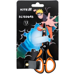 Ножиці Kite дитячі з гумовими вставками і малюнком на лезі Naruto 13 см (NR25-148)