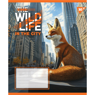 Зошит Yes The wild in the city А5 36 аркушів клітинка (767766)