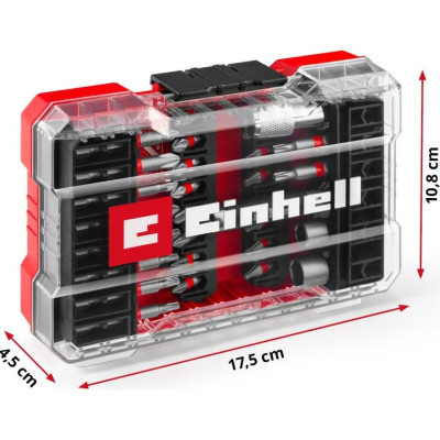Набір біт Einhell 42шт, HEX, PH, PZ, Torx, 50мм, кейс (118953)