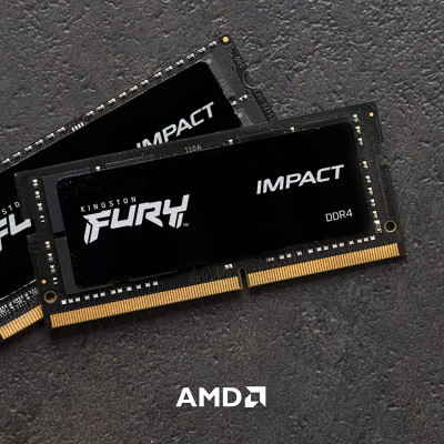 Модуль пам&#039;яті для ноутбука SoDIMM DDR4 16GB 3200 MHz Impact Kingston Fury (ex.HyperX) (KF432S20IB/16)
