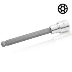Насадка Toptul шестигранник HEX 8 мм 140мм 1/2&quot; з кулею (BCSA1608)
