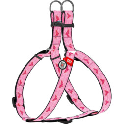 Шлея для собак WAUDOG Nylon з QR паспортом анатомічна &quot;Чудо-жінка 1&quot; XS (0710-2015)