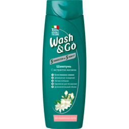 Шампунь Wash&amp;Go з екстрактом жасмину для нормального волосся 200 мл (8008970042091)