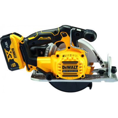 Дискова пила DeWALT 18В XR Li-lon, 2x5Ah, диск 165х20 мм, 2.8 кг, TSTAK (без АКБ та ЗП) (DCS565P2)