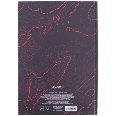 Книга записна Axent Earth colors Galactic А4 96 аркушів клітинка (8422-576-A)