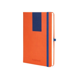 Книга записна Optima А5 COMBI-5, тверда обкладинка, гумка, лінія (O20125-05)