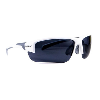 Сонцезахисні окуляри BluWater Samson-3 White Polarized Сірі в білій оправі (BW-SAM3W-GR2)