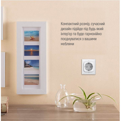 Розумна розетка ColorWay Wi-Fi (CW-SP1A-PTM)