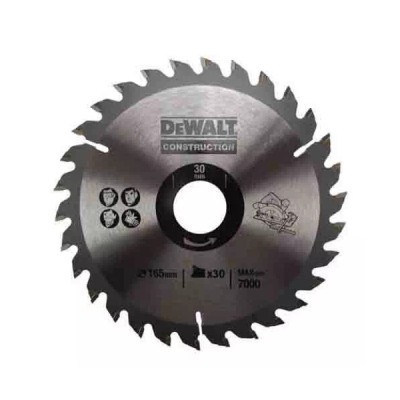 Диск пильний DeWALT СONSTRUCTION , 160 х 30 мм, 30 z, АТВ, 10 градусів (DT1937)