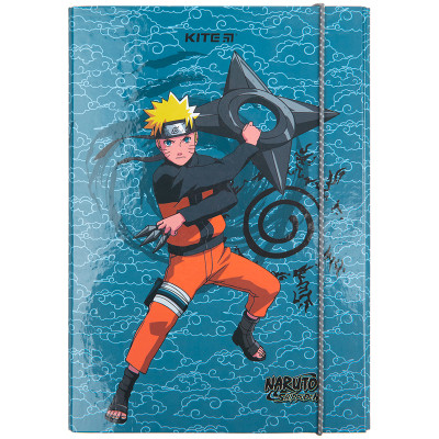 Папка для зошитів Kite В5 на гумці Naruto, картон (NR23-210)