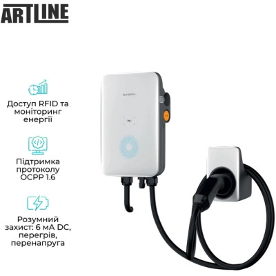 Зарядна станція для електромобілів Sungrow Type2 11kW 16A 3-P (AC011E-01)