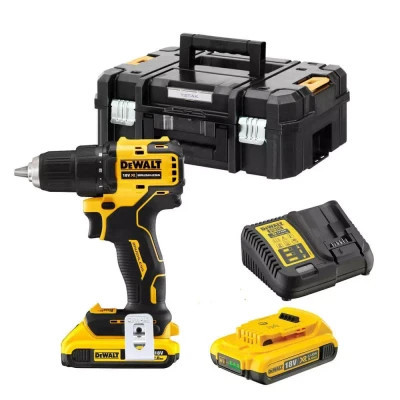 Шуруповерт DeWALT XR Li-Ion 18 В, 65 Нм, 2 АКБ + ЗП, кейс (DCD708D2T)