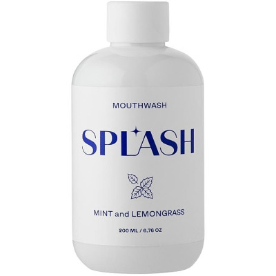 Ополіскувач для порожнини рота Splash Oral Care Mint And Lemongrass Зі смаком м&#039;яти та лемонграсу 200 мл (4820266831516)