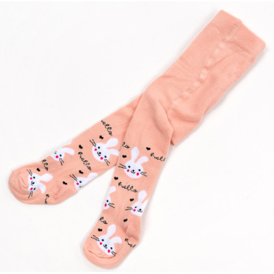 Колготки дитячі Bross із зайчиком (17573-0-6G-peach)