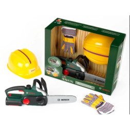 Ігровий набір Bosch Набір майстра: Ланцюгова пила, шлем, рукавички (8456)