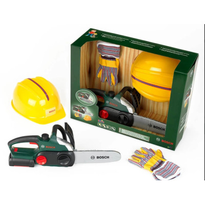 Ігровий набір Bosch Набір майстра: Ланцюгова пила, шлем, рукавички (8456)