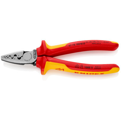 Затиск для клем KNIPEX для тонкостінних контактних гільз (97 78 180)