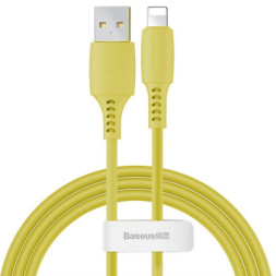 Дата кабель USB 2.0 AM to Lightning 1.2m 2.4A yellow Baseus (CALDC-0Y)
