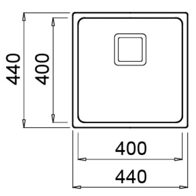 Мийка кухонна Elleci W-SQUARE 400