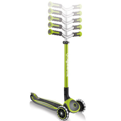 Самокат Globber MASTER LIGHTS Зелений Колеса з підсвіткою (662-116-2)