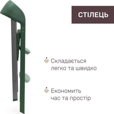 Стілець для годування Chicco 3 в 1 Crescendo Up зелений (87046.87)