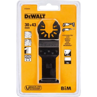 Полотно DeWALT для реноватора, занурювальне для DWE315, DCS355, ширина 30мм, 18 TPI (DT20701)