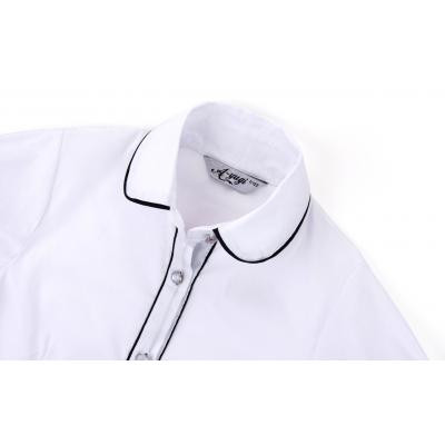 Блузка дитяча A-Yugi з коротким рукавом (1576-140G-white)