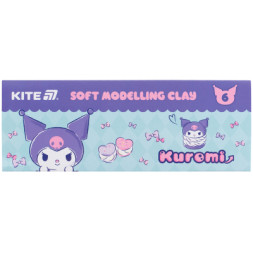 Пластилін Kite Kuromi восковий, 6 кольорів, 120 г (HK24-081)