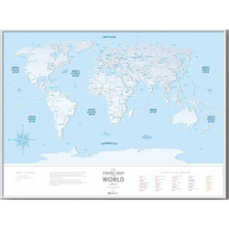 Скретч карта 1DEA.me Travel Map Silver World (13010)