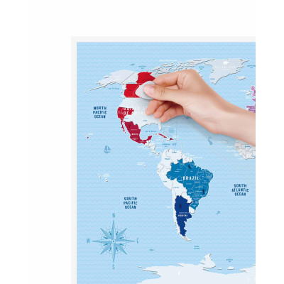 Скретч карта 1DEA.me Travel Map Silver World (13010)