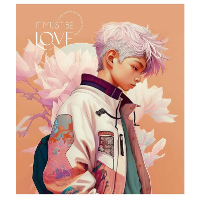 Зошит Школярик It must be love 48 аркушів клітинка (048-3290K)