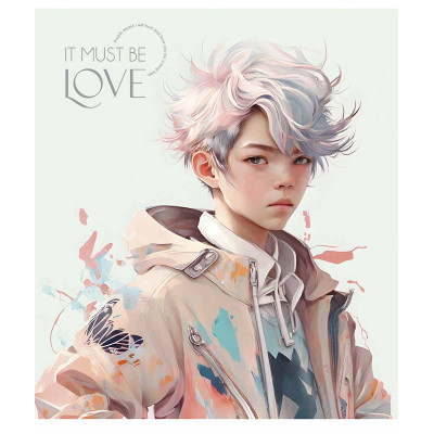 Зошит Школярик It must be love 48 аркушів клітинка (048-3290K)