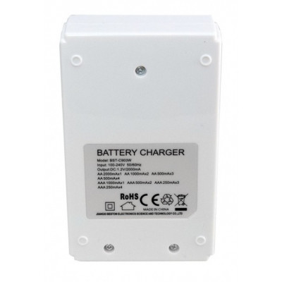 Зарядний пристрій для акумуляторів Beston BST-C903W 4slots for AA/AAA, Ni-MH/Ni-CD (AAB1850)