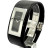 Наручний годинник Gucci 7800SR 07835 steel, black dial, black leather