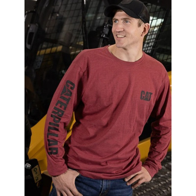Лонгслів Caterpillar (CAT) 1510034-12123 червоний XXL (882600819516)
