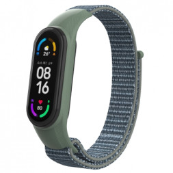 Ремінець до фітнес браслета Armorstandart нейлоновий для Xiaomi Mi Band 7/6/5/4 Military Green (ARM67845)