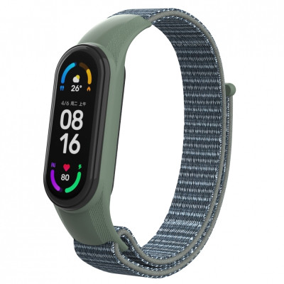 Ремінець до фітнес браслета Armorstandart нейлоновий для Xiaomi Mi Band 7/6/5/4 Military Green (ARM67845)