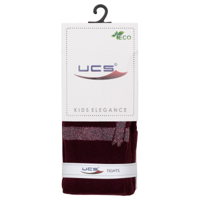 Колготки дитячі UCS Socks з бантом (M0C0301-1410-5G-burgundy)