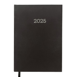 Тижневик Buromax датований 2025 MONOCHROME A5 чорний (BM.2160-01)