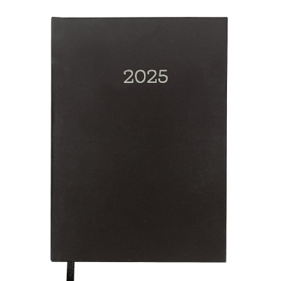 Тижневик Buromax датований 2025 MONOCHROME A5 чорний (BM.2160-01)