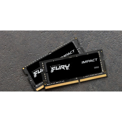 Модуль пам&#039;яті для ноутбука SoDIMM DDR4 32GB (2x16GB) 3200 MHz Impact Kingston Fury (ex.HyperX) (KF432S20IBK2/32)