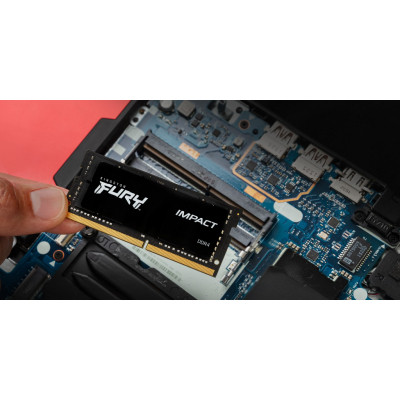 Модуль пам&#039;яті для ноутбука SoDIMM DDR4 32GB (2x16GB) 3200 MHz Impact Kingston Fury (ex.HyperX) (KF432S20IBK2/32)