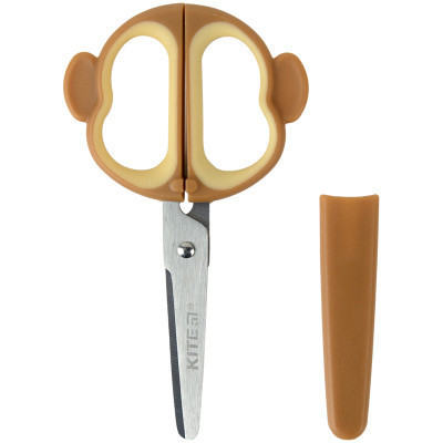Ножиці Kite дитячі в футлярі Monkey, 13 см (K21-017-03)